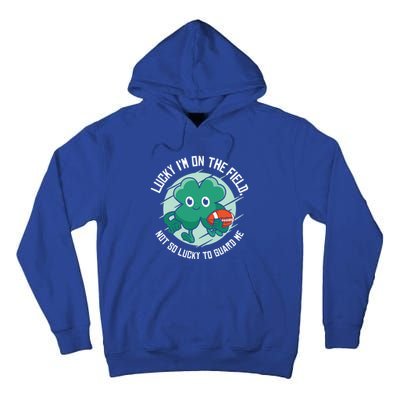 St Patrick's Day American Football Shamrock Clover Rugby Gift Tall Hoodie