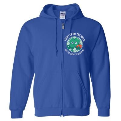 St Patrick's Day American Football Shamrock Clover Rugby Gift Full Zip Hoodie