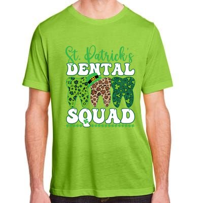 St Patrick's Dental Squad Leopard Tooth For Dentists Gift Adult ChromaSoft Performance T-Shirt