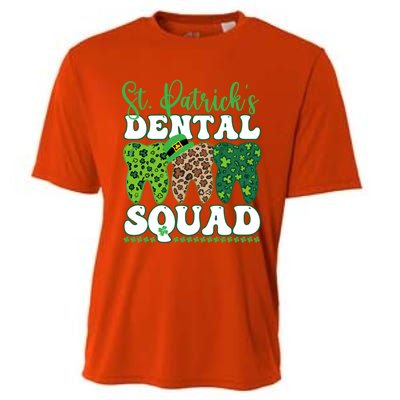 St Patrick's Dental Squad Leopard Tooth For Dentists Gift Cooling Performance Crew T-Shirt