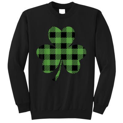 St Patricks Day Tee Irish Wo  Plaid Graphic Shamrock Sweatshirt