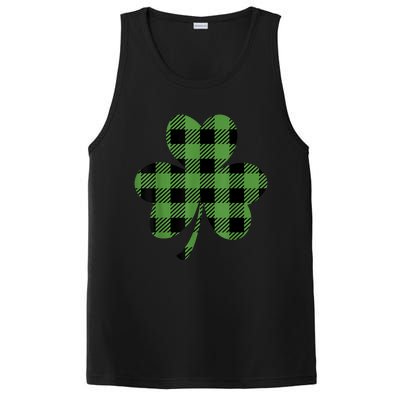 St Patricks Day Tee Irish Wo  Plaid Graphic Shamrock PosiCharge Competitor Tank