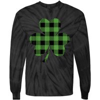 St Patricks Day Tee Irish Wo  Plaid Graphic Shamrock Tie-Dye Long Sleeve Shirt