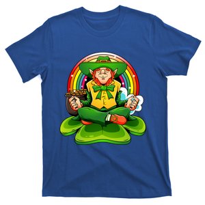 St Patricks Day Irish Yoga Leprechaun Meditating Yogi Patty Gift T-Shirt