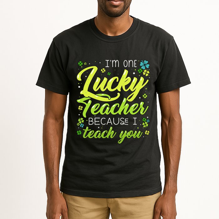 St Patrick's Day Teacher Shamrock Lucky Because I Teach You Tall T-Shirt
