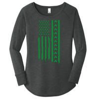 St Patricks Day Usa Flag Gift Women's Perfect Tri Tunic Long Sleeve Shirt