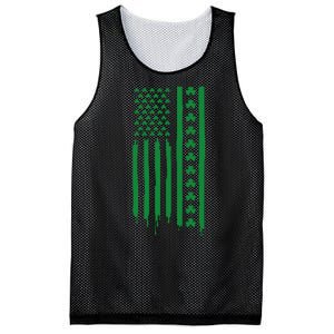 St Patricks Day Usa Flag Gift Mesh Reversible Basketball Jersey Tank