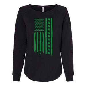 St Patricks Day Usa Flag Gift Womens California Wash Sweatshirt