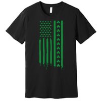 St Patricks Day Usa Flag Gift Premium T-Shirt