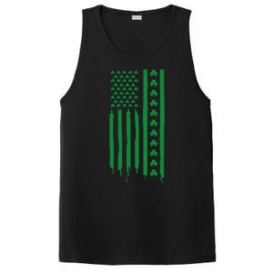 St Patricks Day Usa Flag Gift PosiCharge Competitor Tank