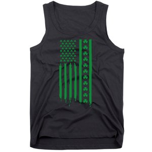 St Patricks Day Usa Flag Gift Tank Top