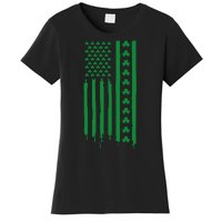 St Patricks Day Usa Flag Gift Women's T-Shirt