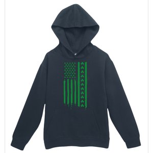 St Patricks Day Usa Flag Gift Urban Pullover Hoodie