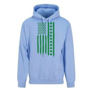 St Patricks Day Usa Flag Gift Unisex Surf Hoodie