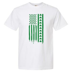 St Patricks Day Usa Flag Gift Garment-Dyed Heavyweight T-Shirt