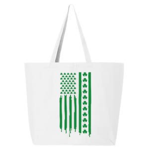 St Patricks Day Usa Flag Gift 25L Jumbo Tote