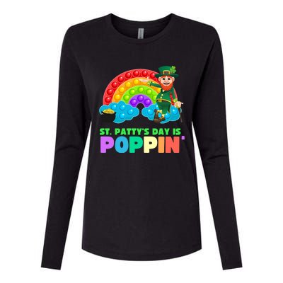 St Patricks Day Pop It Fidget Toy Leprechaun Gift Womens Cotton Relaxed Long Sleeve T-Shirt