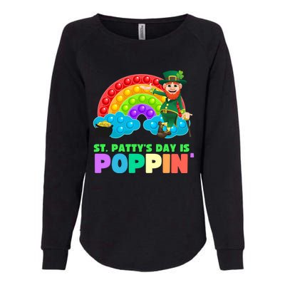 St Patricks Day Pop It Fidget Toy Leprechaun Gift Womens California Wash Sweatshirt