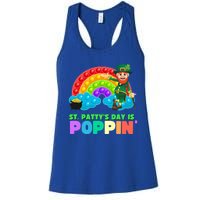 St Patricks Day Pop It Fidget Toy Leprechaun Gift Women's Racerback Tank