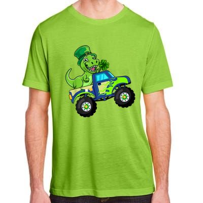 St Patricks Day Cute Dinosaur Monster Truck Gift Kid.s Boys Adult ChromaSoft Performance T-Shirt