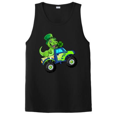 St Patricks Day Cute Dinosaur Monster Truck Gift Kid.s Boys PosiCharge Competitor Tank