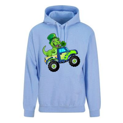 St Patricks Day Cute Dinosaur Monster Truck Gift Kid.s Boys Unisex Surf Hoodie