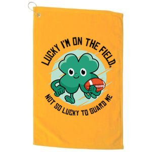 St Patrick's Day American Football Shamrock Clover Rugby Meaningful Gift Platinum Collection Golf Towel