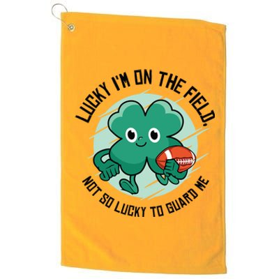 St Patrick's Day American Football Shamrock Clover Rugby Meaningful Gift Platinum Collection Golf Towel