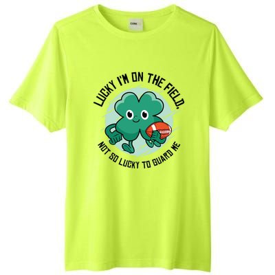 St Patrick's Day American Football Shamrock Clover Rugby Meaningful Gift Tall Fusion ChromaSoft Performance T-Shirt