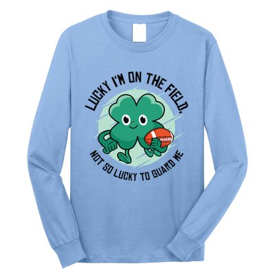 St Patrick's Day American Football Shamrock Clover Rugby Meaningful Gift Long Sleeve Shirt