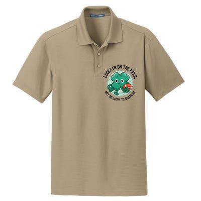 St Patrick's Day American Football Shamrock Clover Rugby Meaningful Gift Dry Zone Grid Polo