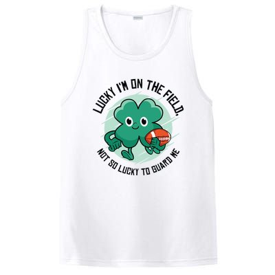 St Patrick's Day American Football Shamrock Clover Rugby Meaningful Gift PosiCharge Competitor Tank