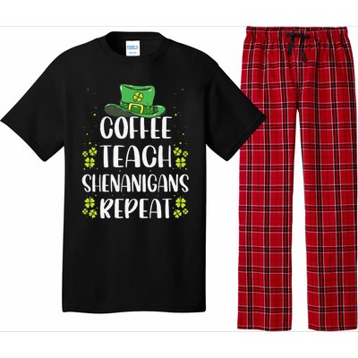 St Patricks Day Teachers Design For Teacher Who Loves Coffee Pajama Set