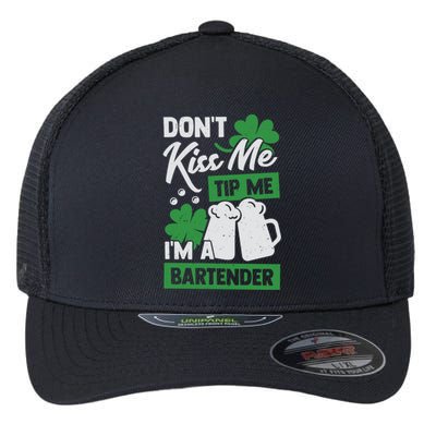 St Patrick's Day Bartender Gift Flexfit Unipanel Trucker Cap