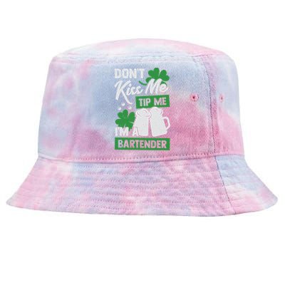 St Patrick's Day Bartender Gift Tie-Dyed Bucket Hat