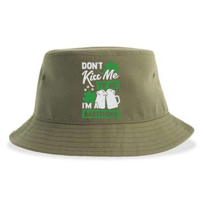 St Patrick's Day Bartender Gift Sustainable Bucket Hat