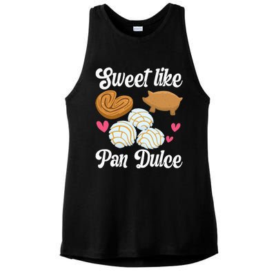 Sweet Pan Dulce Conchas Latina Mexican Mujer Concha Pastry Ladies PosiCharge Tri-Blend Wicking Tank