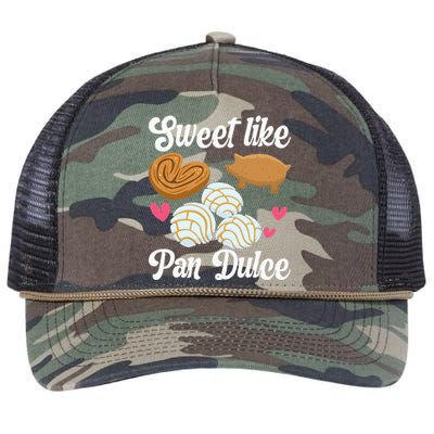 Sweet Pan Dulce Conchas Latina Mexican Mujer Concha Pastry Retro Rope Trucker Hat Cap