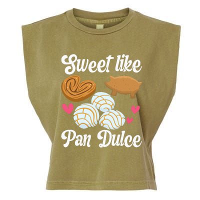 Sweet Pan Dulce Conchas Latina Mexican Mujer Concha Pastry Garment-Dyed Women's Muscle Tee