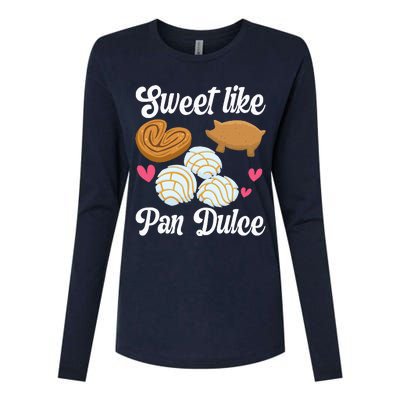 Sweet Pan Dulce Conchas Latina Mexican Mujer Concha Pastry Womens Cotton Relaxed Long Sleeve T-Shirt