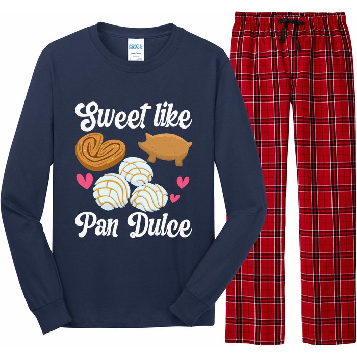 Sweet Pan Dulce Conchas Latina Mexican Mujer Concha Pastry Long Sleeve Pajama Set