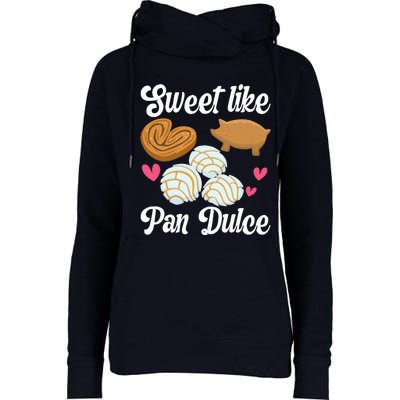 Sweet Pan Dulce Conchas Latina Mexican Mujer Concha Pastry Womens Funnel Neck Pullover Hood