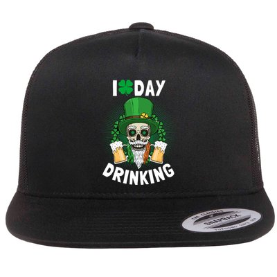 St Patricks Day I Love Day Drinking Funny Gifts Beer Lover Flatbill Hat