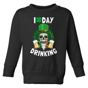 St Patricks Day I Love Day Drinking Funny Gifts Beer Lover Toddler Sweatshirt