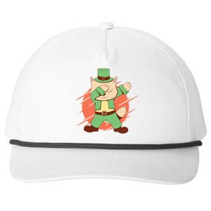 St Patrick's Day Cat Dabbing Dab Funny Gift Snapback Five-Panel Rope Hat