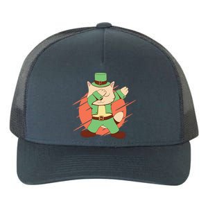 St Patrick's Day Cat Dabbing Dab Funny Gift Yupoong Adult 5-Panel Trucker Hat