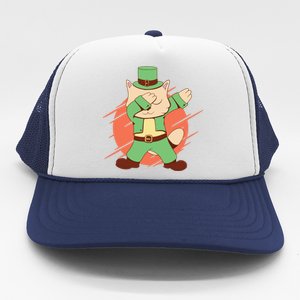 St Patrick's Day Cat Dabbing Dab Funny Gift Trucker Hat