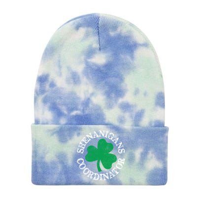 St Patricks Day Irish Shenanigans Coordinator Shamrock Tie Dye 12in Knit Beanie