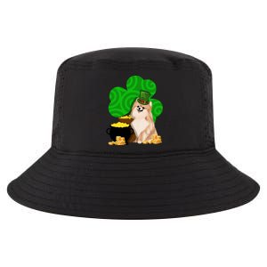 St Paddys Day Shamrock Dog Lover Pomeranian Clover Gift Cool Comfort Performance Bucket Hat