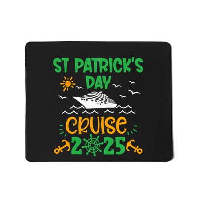 St Patricks Day Cruise Squad 2025 Funny Family Matching Mousepad